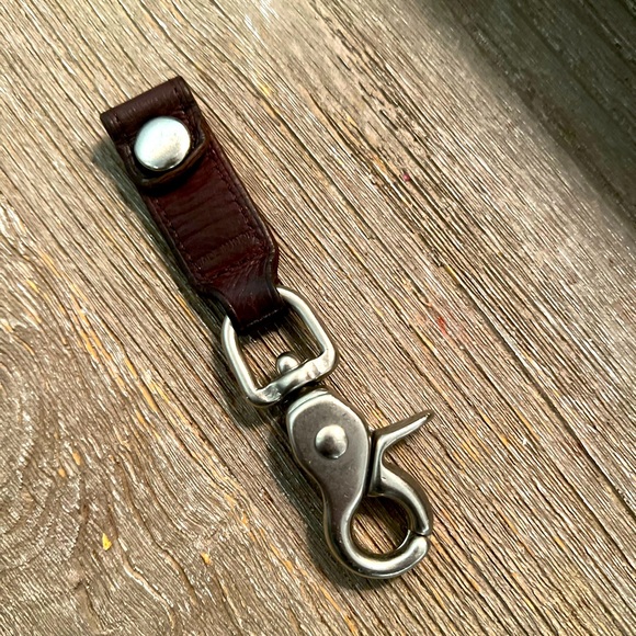 Coach Other Coach Authentic Vintage 9s Brown Leather Trigger Snap Key Fob Poshmark